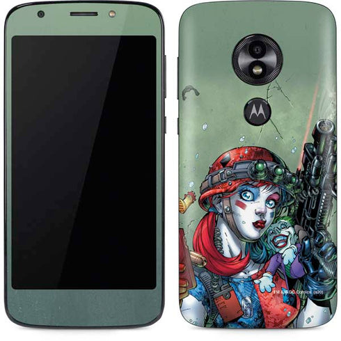 DC Comics Harley Quinn Little Black Book Cover#47 New 52 Art by Jim Lee Moto E5 Play Skin