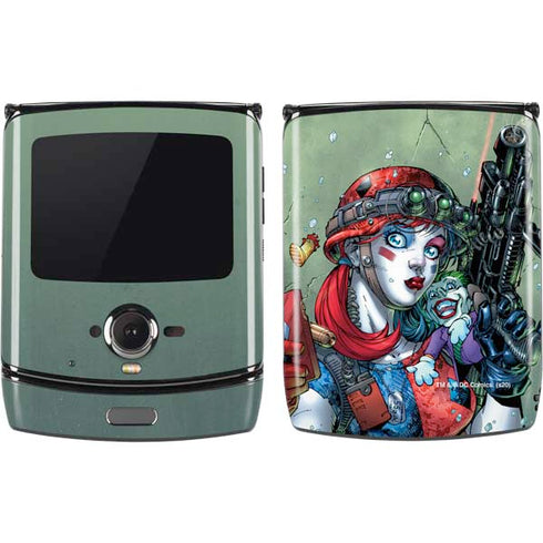 DC Comics Harley Quinn Little Black Book Cover#47 New 52 Art by Jim Lee Motorola RAZR Skin