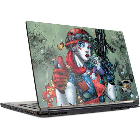 DC Comics Harley Quinn Little Black Book Cover#47 New 52 Art by Jim Lee MSI GS65 Stealth Laptop Skin