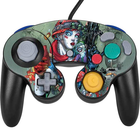 DC Comics Harley Quinn Little Black Book Cover#47 New 52 Art by Jim Lee Nintendo GameCube Controller Skin