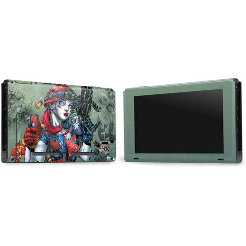 DC Comics Harley Quinn Little Black Book Cover#47 New 52 Art by Jim Lee Nintendo Switch Bundle Skin