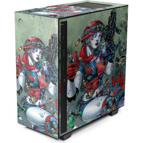 DC Comics Harley Quinn Little Black Book Cover#47 New 52 Art by Jim Lee NZXT H510 Compact ATX Mid-Tower Case Skin