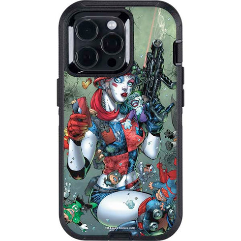 DC Comics Harley Quinn Little Black Book Cover#47 New 52 Art by Jim Lee Otterbox Defender iPhone Skin
