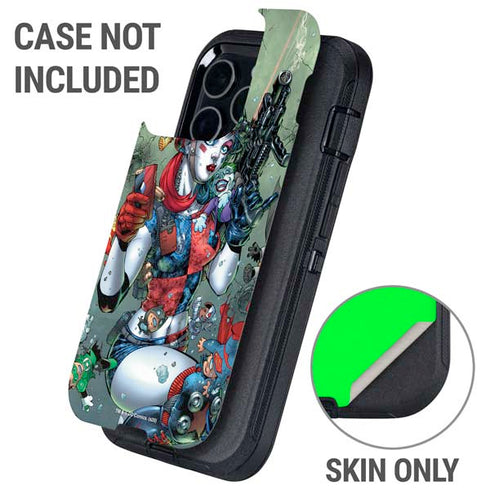 DC Comics Harley Quinn Little Black Book Cover#47 New 52 Art by Jim Lee Otterbox Defender iPhone Skin