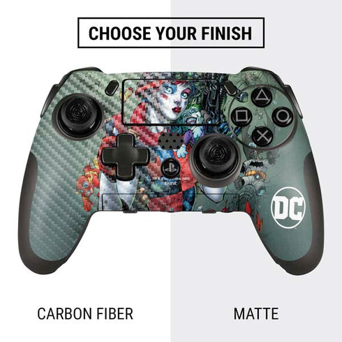 DC Comics Harley Quinn Little Black Book Cover#47 New 52 Art by Jim Lee PlayStation Scuf Vantage 2 Controller Skin