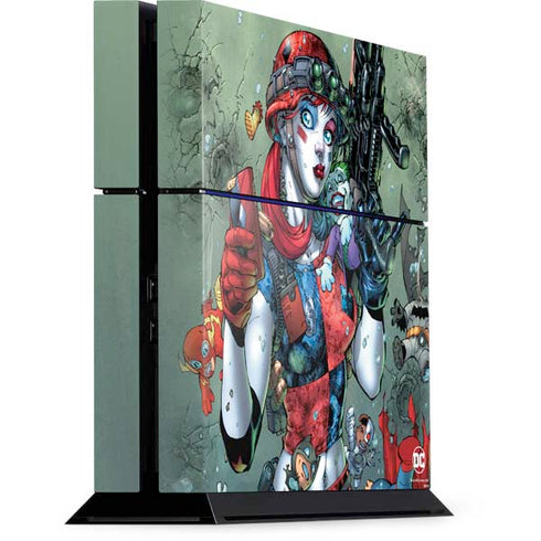 DC Comics Harley Quinn Little Black Book Cover#47 New 52 Art by Jim Lee PS4 Console Skin