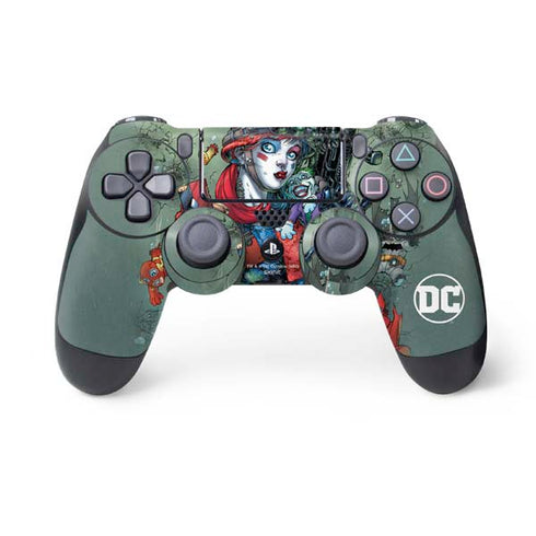 DC Comics Harley Quinn Little Black Book Cover#47 New 52 Art by Jim Lee PS4 Controller Skin