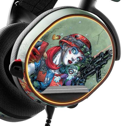 DC Comics Harley Quinn Little Black Book Cover#47 New 52 Art by Jim Lee SteelSeries Arctis 5 Skin