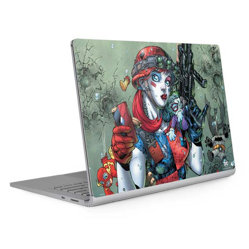 DC Comics Harley Quinn Little Black Book Cover#47 New 52 Art by Jim Lee Surface Book 2 15in Skin