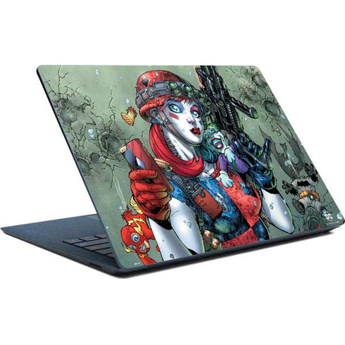 DC Comics Harley Quinn Little Black Book Cover#47 New 52 Art by Jim Lee Surface Laptop Skin