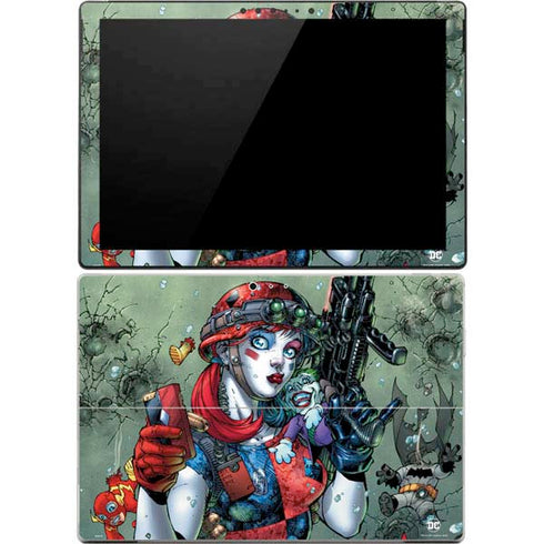 DC Comics Harley Quinn Little Black Book Cover#47 New 52 Art by Jim Lee Surface Pro 4 Skin