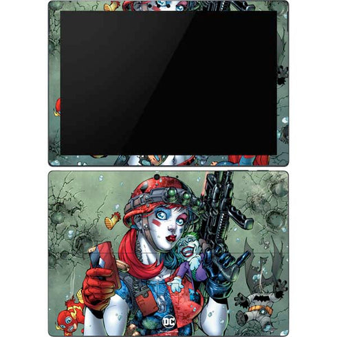 DC Comics Harley Quinn Little Black Book Cover#47 New 52 Art by Jim Lee Surface Pro 6 Skin