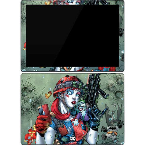DC Comics Harley Quinn Little Black Book Cover#47 New 52 Art by Jim Lee Surface Pro 7 Skin