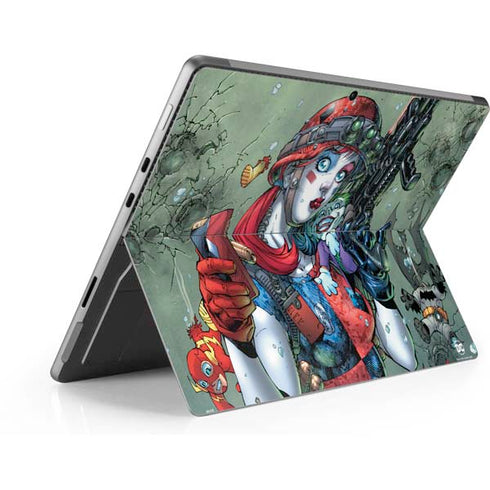 DC Comics Harley Quinn Little Black Book Cover#47 New 52 Art by Jim Lee Surface Pro 8 Skin
