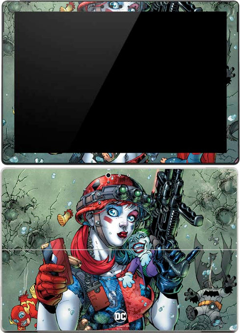 DC Comics Harley Quinn Little Black Book Cover#47 New 52 Art by Jim Lee Surface Pro (2017) Skin