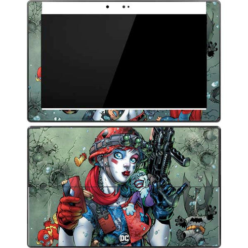 DC Comics Harley Quinn Little Black Book Cover#47 New 52 Art by Jim Lee Surface Pro Tablet Skin