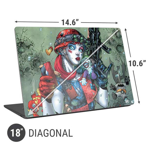 DC Comics Harley Quinn Little Black Book Cover#47 New 52 Art by Jim Lee Universal Laptop 18in (14.6 x 10.6in) Skin