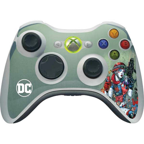 DC Comics Harley Quinn Little Black Book Cover#47 New 52 Art by Jim Lee Xbox 360 Wireless Controller Skin