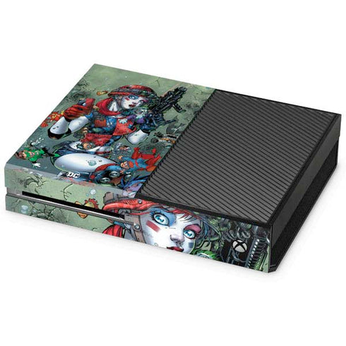 DC Comics Harley Quinn Little Black Book Cover#47 New 52 Art by Jim Lee Xbox One Console Skin