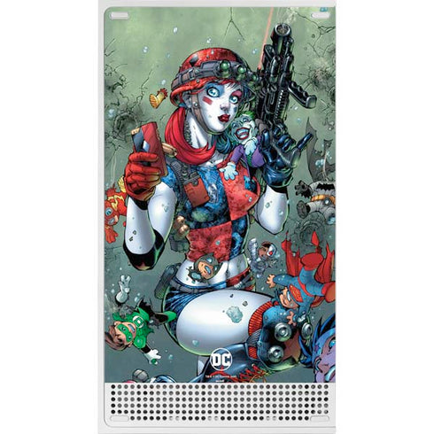 DC Comics Harley Quinn Little Black Book Cover#47 New 52 Art by Jim Lee Xbox Series S Console Skin