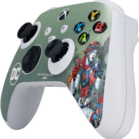 DC Comics Harley Quinn Little Black Book Cover#47 New 52 Art by Jim Lee Xbox Series S Controller Skin