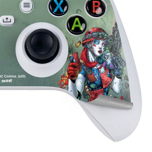 DC Comics Harley Quinn Little Black Book Cover#47 New 52 Art by Jim Lee Xbox Series S Controller Skin