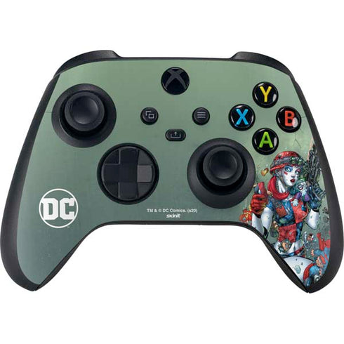 DC Comics Harley Quinn Little Black Book Cover#47 New 52 Art by Jim Lee Xbox Series X Controller Skin