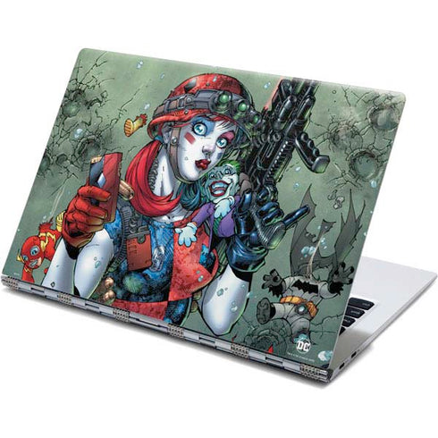 DC Comics Harley Quinn Little Black Book Cover#47 New 52 Art by Jim Lee Yoga 910 2-in-1 14in Touch-Screen Skin