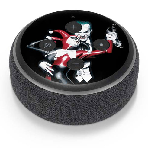 DC Comics The Joker Batman: Harley Quinn Cover #1 Art by Alex Ross. Piece Also known as Tango with Evil Amazon Echo Dot Skin