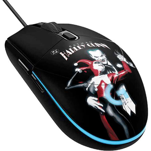 DC Comics The Joker Batman: Harley Quinn Cover #1 Art by Alex Ross. Piece Also known as Tango with Evil G203 Prodigy RGB Wired Gaming Mouse Skin