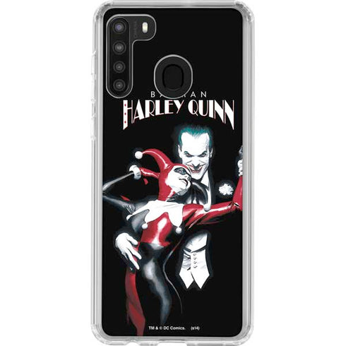 DC Comics The Joker Batman: Harley Quinn Cover #1 Art by Alex Ross. Piece Also known as Tango with Evil Galaxy A21 Clear Case