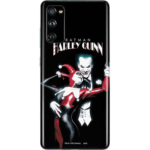 DC Comics The Joker Batman: Harley Quinn Cover #1 Art by Alex Ross. Piece Also known as Tango with Evil Galaxy S20 Fan Edition Skin