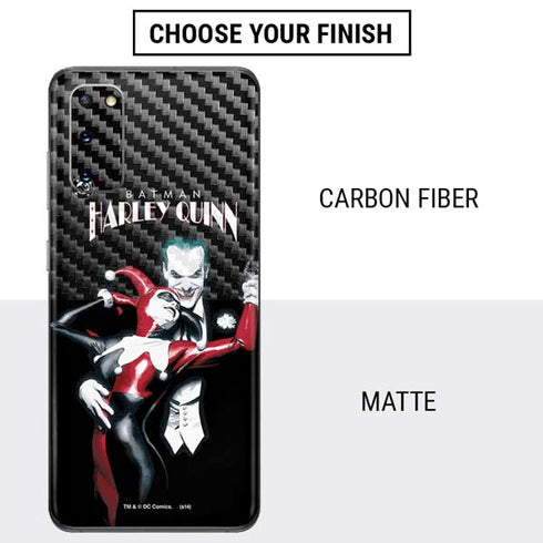 DC Comics The Joker Batman: Harley Quinn Cover #1 Art by Alex Ross. Piece Also known as Tango with Evil Galaxy S20 Skin