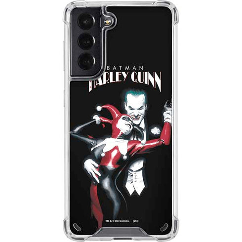 DC Comics The Joker Batman: Harley Quinn Cover #1 Art by Alex Ross. Piece Also known as Tango with Evil Galaxy S21 5G Clear Case