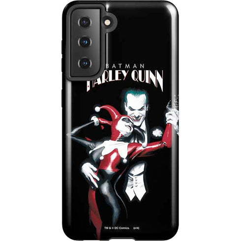 DC Comics The Joker Batman: Harley Quinn Cover #1 Art by Alex Ross. Piece Also known as Tango with Evil Galaxy S21 5G Pro Case