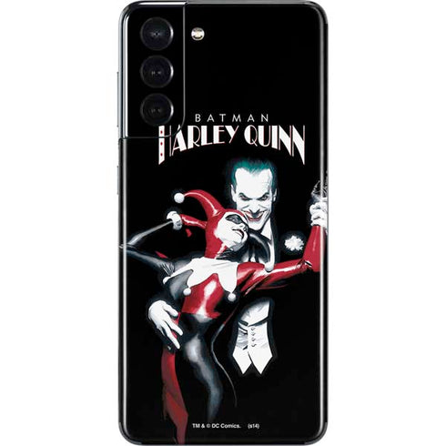 DC Comics The Joker Batman: Harley Quinn Cover #1 Art by Alex Ross. Piece Also known as Tango with Evil Galaxy S21 5G Skin