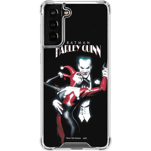 DC Comics The Joker Batman: Harley Quinn Cover #1 Art by Alex Ross. Piece Also known as Tango with Evil Galaxy S21 FE Clear Case
