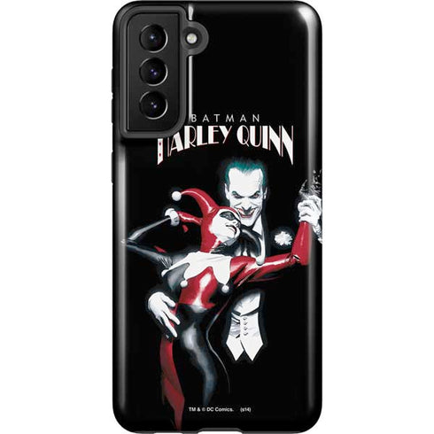 DC Comics The Joker Batman: Harley Quinn Cover #1 Art by Alex Ross. Piece Also known as Tango with Evil Galaxy S21 FE Pro Case