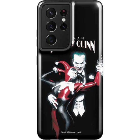 DC Comics The Joker Batman: Harley Quinn Cover #1 Art by Alex Ross. Piece Also known as Tango with Evil Galaxy S21 Ultra 5G Pro Case