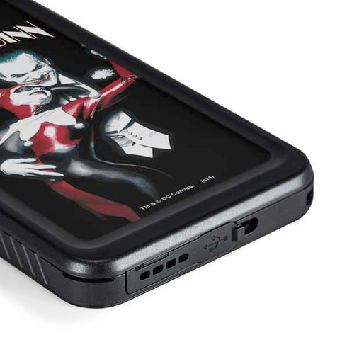 DC Comics The Joker Batman: Harley Quinn Cover #1 Art by Alex Ross. Piece Also known as Tango with Evil Galaxy S23 Plus Waterproof Case