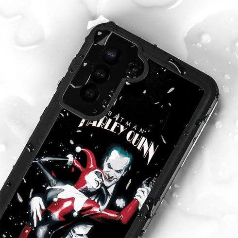 DC Comics The Joker Batman: Harley Quinn Cover #1 Art by Alex Ross. Piece Also known as Tango with Evil Galaxy S23 Waterproof Case
