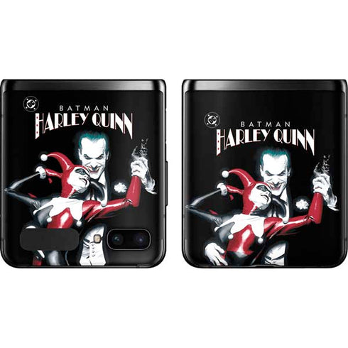 DC Comics The Joker Batman: Harley Quinn Cover #1 Art by Alex Ross. Piece Also known as Tango with Evil Galaxy Z Flip Skin