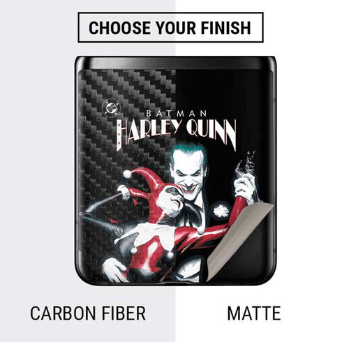 DC Comics The Joker Batman: Harley Quinn Cover #1 Art by Alex Ross. Piece Also known as Tango with Evil Galaxy Z Flip Skin