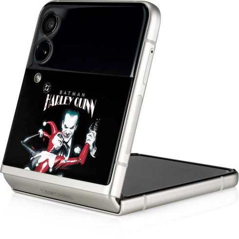 DC Comics The Joker Batman: Harley Quinn Cover #1 Art by Alex Ross. Piece Also known as Tango with Evil Galaxy Z Flip3 5G Skin