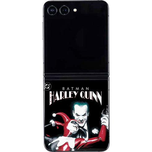 DC Comics The Joker Batman: Harley Quinn Cover #1 Art by Alex Ross. Piece Also known as Tango with Evil Galaxy Z Flip5 5G Skin