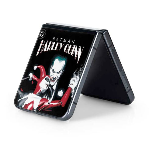 DC Comics The Joker Batman: Harley Quinn Cover #1 Art by Alex Ross. Piece Also known as Tango with Evil Galaxy Z Flip5 5G Skin