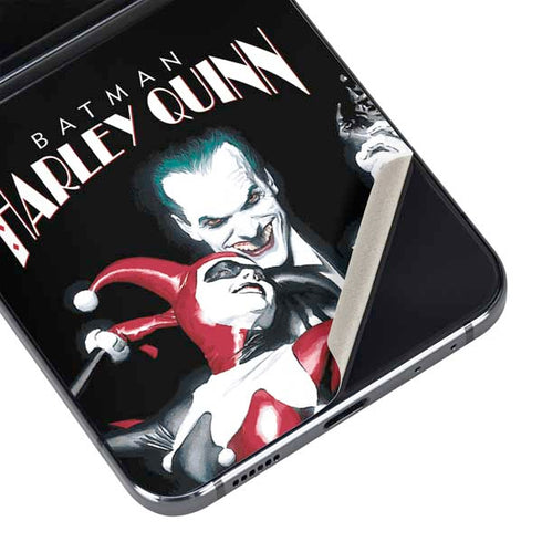 DC Comics The Joker Batman: Harley Quinn Cover #1 Art by Alex Ross. Piece Also known as Tango with Evil Galaxy Z Flip5 5G Skin
