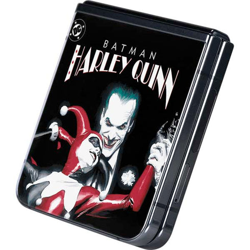 DC Comics The Joker Batman: Harley Quinn Cover #1 Art by Alex Ross. Piece Also known as Tango with Evil Galaxy Z Flip5 5G Skin