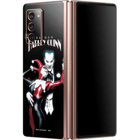 DC Comics The Joker Batman: Harley Quinn Cover #1 Art by Alex Ross. Piece Also known as Tango with Evil Galaxy Z Fold2 5G Skin