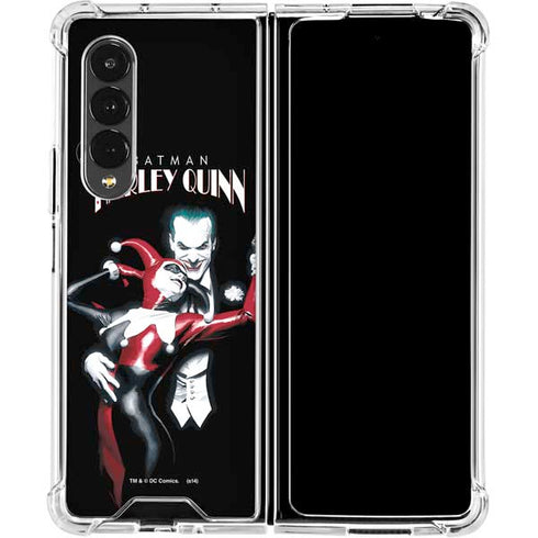 DC Comics The Joker Batman: Harley Quinn Cover #1 Art by Alex Ross. Piece Also known as Tango with Evil Galaxy Z Fold4 5G Clear Case